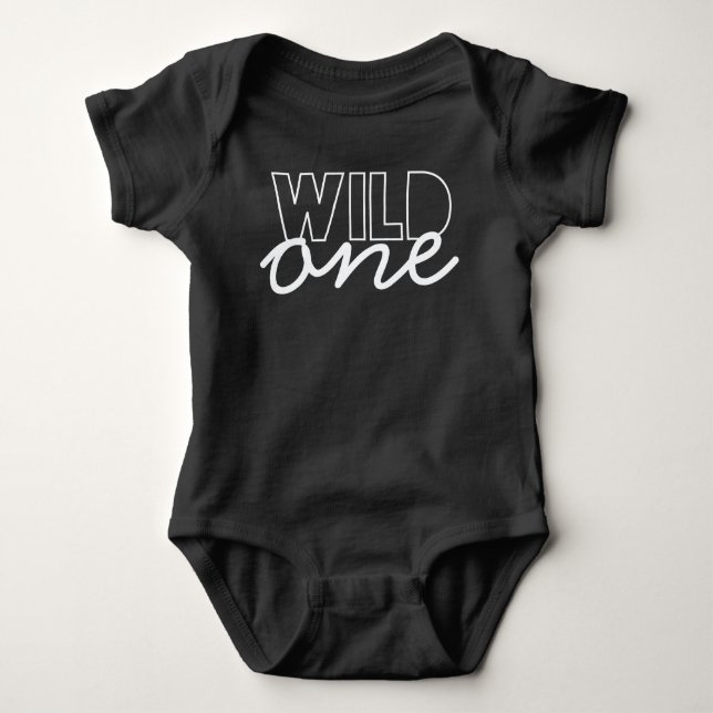 Body Un premier anniversaire sauvage Bodysuit en Marine (Devant)
