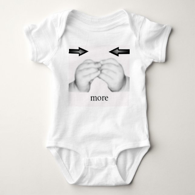 Body une langue des signes plus infantile de bébé de (Devant)