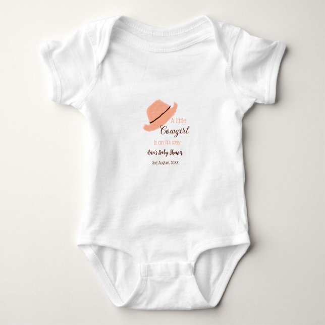 Body Une petite cow-girl est en chemin baby shower oran (Devant)