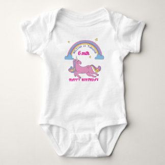 Body Unicorn Anniversaire Bodysuit bébé - Nom et âge pe