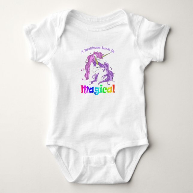 Body Unicorn Maman Une Mère L'Amour Est Magique (Devant)