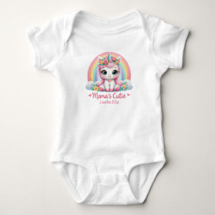 Body Unicorne adorable Cutie de maman personnalisée