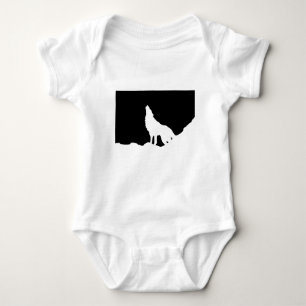 Body Unique Noir & Blanc Pop Art Wolf Silhouette