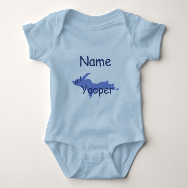 Body UP Michigan All Yooper Boy Custom Infant Creeper (Devant)