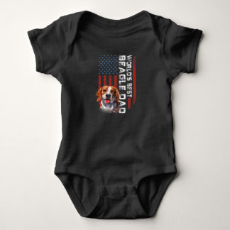 Body usa american flag worlds best beagle dad