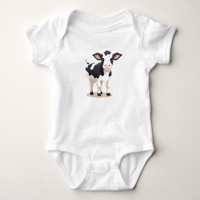 Body Vache de bébé, veau, veaux, animal de ferme (Devant)