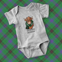Vache Highland avec Davidson Tartan Scarf