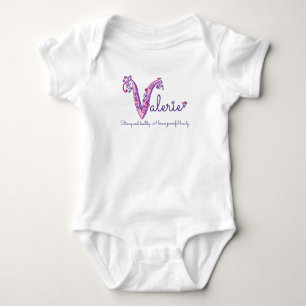 Body Valerie filles nom et sens V monogramme