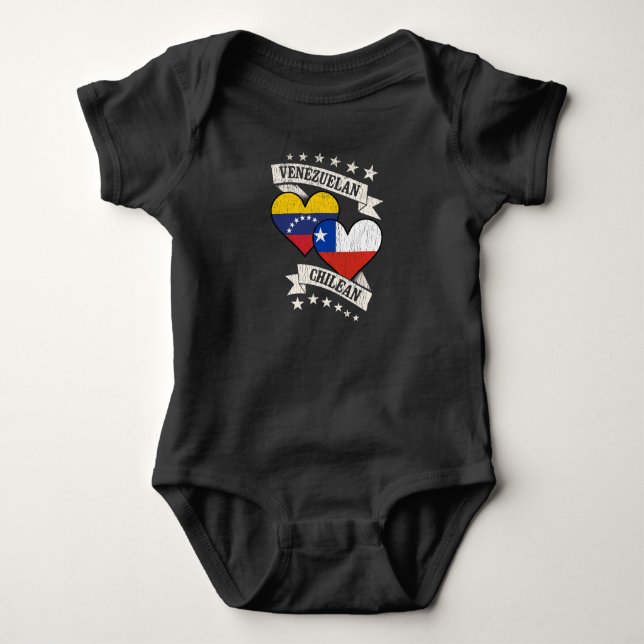 Body Venezuela Chili Drapeaux cardiaques Venezuela Chil (Devant)