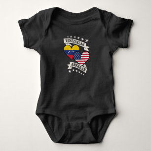 Body Vénézuélienne Amérique du coeur drapeaux Venezuela