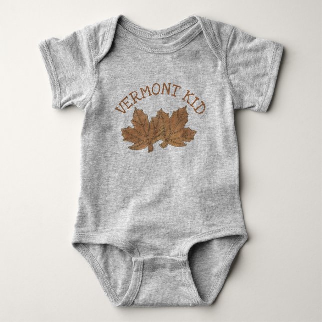 Body Vermont Kid Feuille d'érable Feuille sucre bonbon  (Devant)