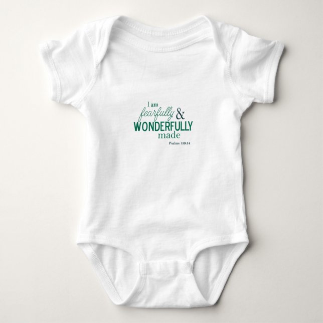 Body vers infantile blanc de bible de T-shirt (Devant)