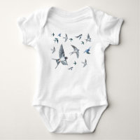 Vestige d'oiseaux avageurs volants