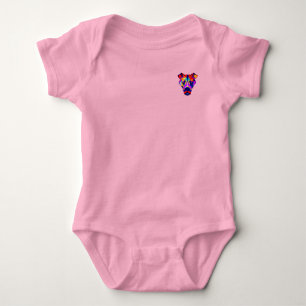 Body Vêtement bébé rose bébé d'Alexander's Dog avec poc