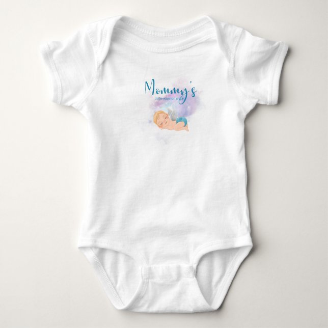 Body Vêtement de bébé ange guerrier de maman  (Devant)