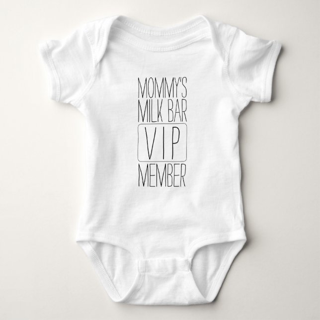 Body Vêtement de bébé Jersey Bodysuit membre VIP du bar (Devant)