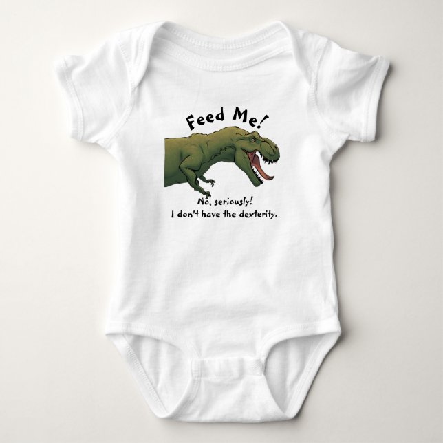 Body Vêtement une pièce pour bébé garçon fille T-Rex Di (Devant)