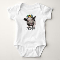 Vêtements À Thème Moody Cow Pour Nouveau-Né Bébé,