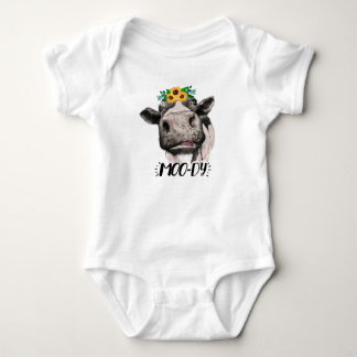Body Vêtements À Thème Moody Cow Pour Nouveau-Né Bébé,