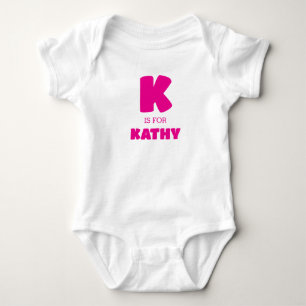 Body Vêtements bébé lettre K, Combinaison bébé avec pré