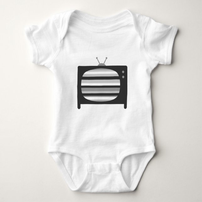 Body Vêtements bébé TV Rétro (Devant)