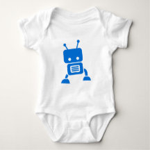 Vêtements de bébé de robot de bébé bleu