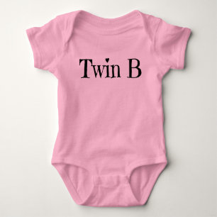 Body Vêtements jumeaux de bébé - équipement jumel d