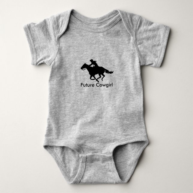 Body Vêtements pour bébés future Cowgirl Western Barrel (Devant)