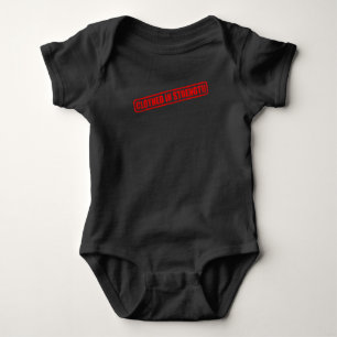 Body Vêtu en force - Design de Timbre rouge - Bible