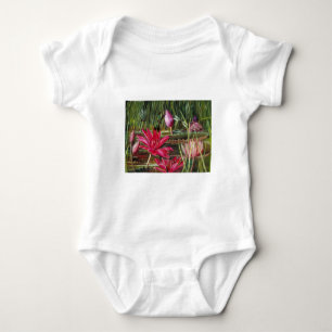 Body Vintage Peinture Fleurs roses