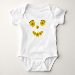 Body Visage de sourire Fleur sauvage jaune humoristique