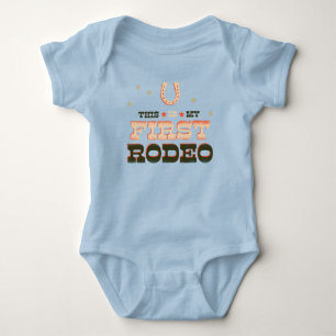 Body Voici Mon premier Rodéo - Premier T-shirt d'annive
