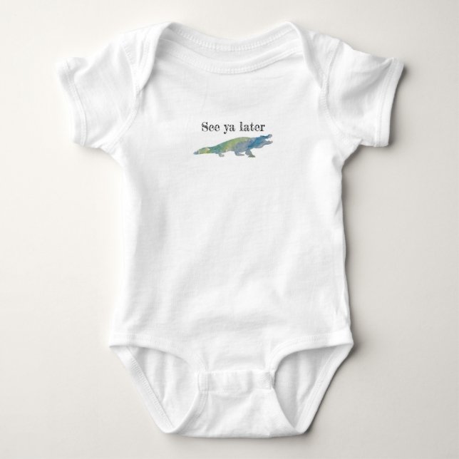 Body Voir Ya Plus Tard Alligator Bodysuit Baby (Devant)