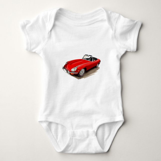 Body Voiture de rouge de Jaguar XKE (Devant)