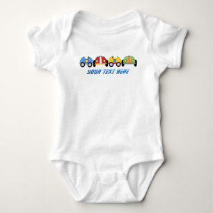 Body Voitures de course personnalisées Baby Romper