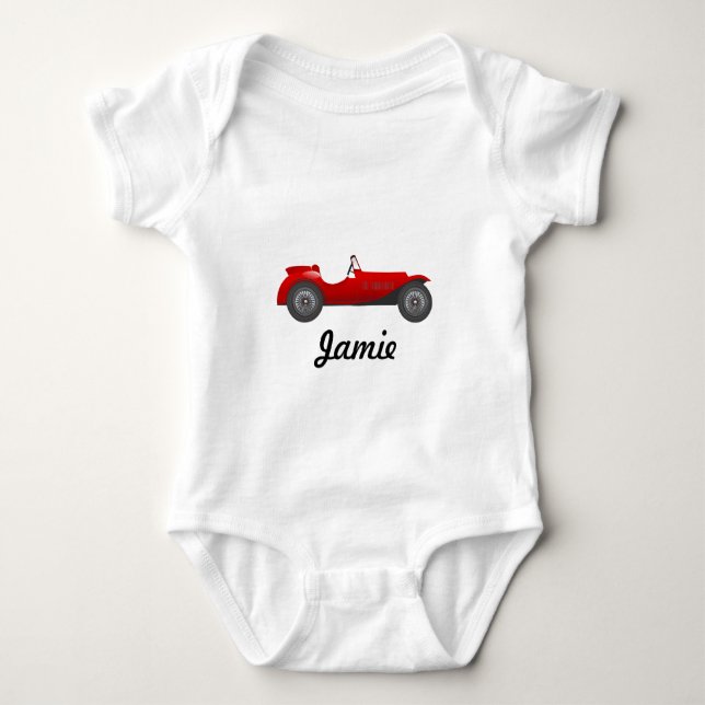 Body Votre bébé Nom Voiture Classique Baby Boy (Devant)