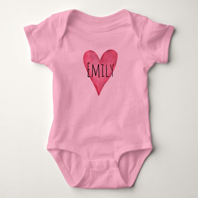 Body Vous Êtes Aimé Personnalisable Baby Girls Bodysuit (Devant)