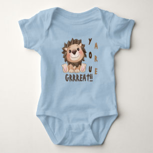 Body Vous êtes Grrreat Cute Lion Baby Bodysuit