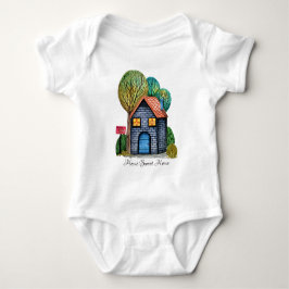 Body Watercolor cute Home Sweet Home Art