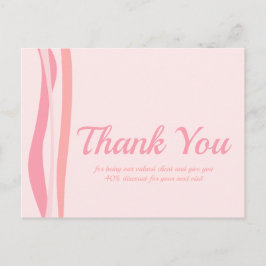 Body Waxing Skin Care Boutique Vielen Dank Postkarte