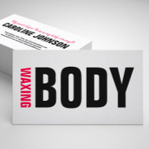 Body Waxing Wax Fett Schwarz Pink Lettern