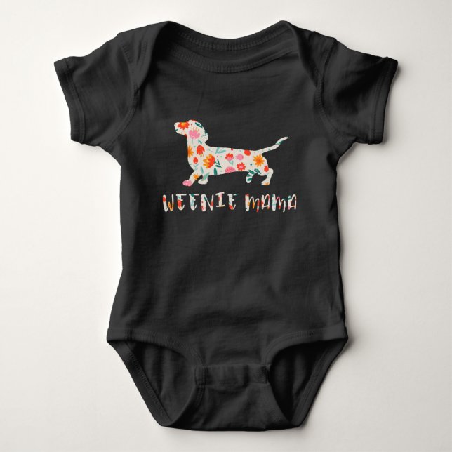 Body Weenie Mama Dachshund floral (Devant)