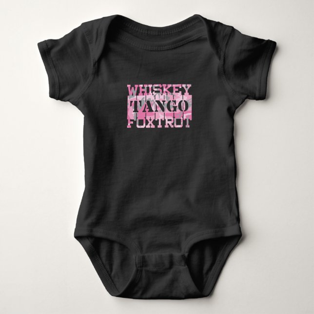 Body Whiskey Tango Foxtrot Camo Rose Militaire (Devant)
