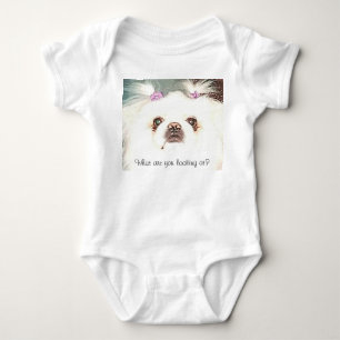 Body White Pekingese Que regardez-vous ? Drôle