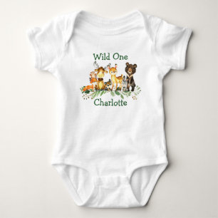 Body Wild Un 1er Anniversaire Forêt Bois Animaux