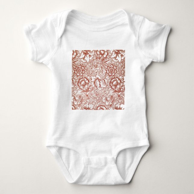 Body William Morris Fleur de pavot rose Floral (Devant)