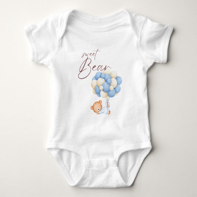 Body Woodland Bear Boy Anniversaire Party Pastel (Devant)