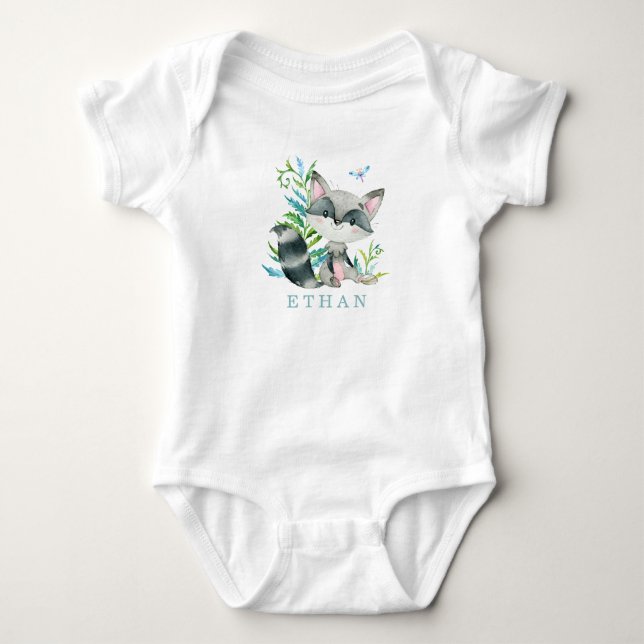 Body Woodland Raccoon adorable Personnalisé (Devant)