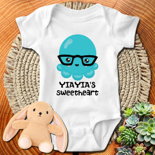 Body Yiayia's Sweetheart Blue Kawaii Pieuvre