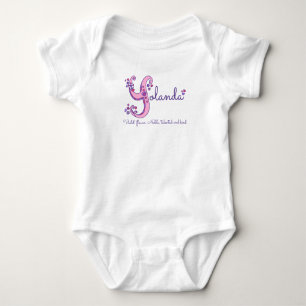 Body Yolanda Girls name & signifiant T-shirt Y monogram